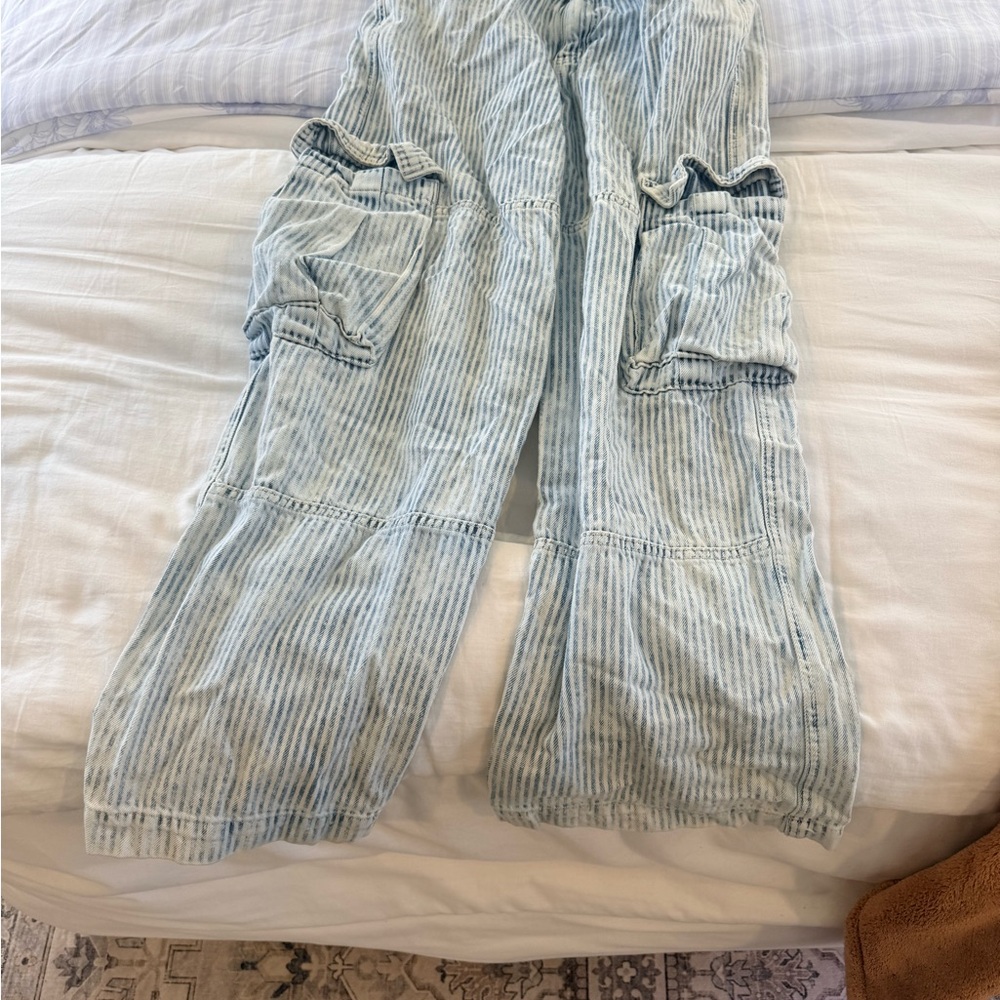 Wild Fable Blue and White Striped Jeans